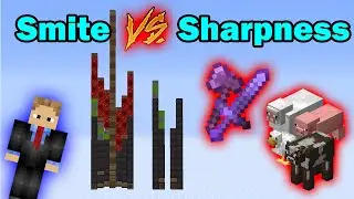 Sharpness vs Smite - Perfect Weapons For Neutral & Passive Mobs - Minecraft Java