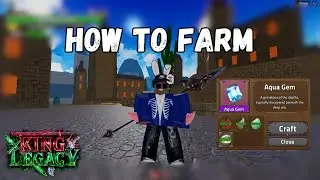 How to get New Aqua Gem Material | King Legacy Update 5 (Roblox)