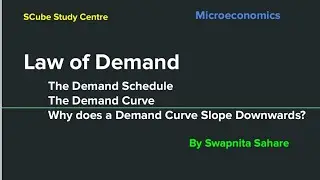 Law of Demand | Demand Schedule |Demand Curve | Why Does a Demand curve slope Downwards ? #becc101