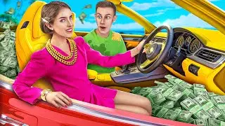 Rich vs Poor vs Giga Rich Couple! Broke Boy Fell in Love with Giga Rich Girl