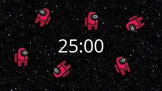 SQUID GAME AMONG US 25 MINUTE TIMER with MUSIC & ALARM
