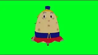 Mrs Puff dancing green screen