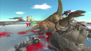 who is stronger?  Dinosaurs ARBS   Animal Revolt Battle Simulator