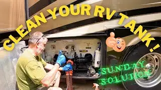 How to Clean the Black Tank on RV🧑‍🔧Sunday Solution🚐💨Fulltime RV Life