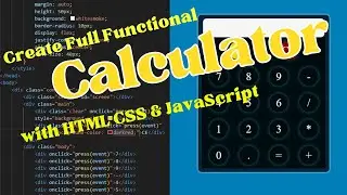 create fully functional & advance calculator with html