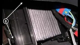 Как заменить воздушный фильтр кабины на Citroen C5