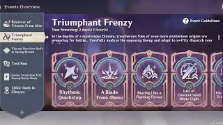 Triumphant Frenzy No.5 Genshin Impact event , need find primogems quick before end 2/19