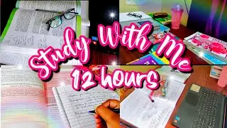 12 hours Study With me ✨ | ISC 11 | study vlog | Miss witty