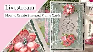 How to create a stamped framed card.