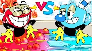 Cuphead Hot And Cold | Cuphead VS Mugman |Challenge The Cuphead Show Animation