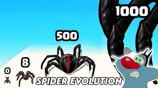OGGY BECOMES SPIDER IN SPIDER EVOLUTION GAME | WITH JACK | OGGY GAME