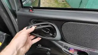 How to remove the rear door panel on a Chevrolet Niva