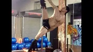 Venom Lee male pole dancer training for Nude 10