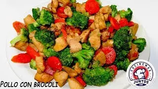 Pollo brócoli en miel.  - Sabrosa Comida China