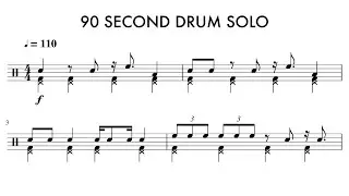 90 second DRUM SOLO - sight read if you dare! 🥁