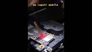 Laser gun station micro solding of phone for mobile 