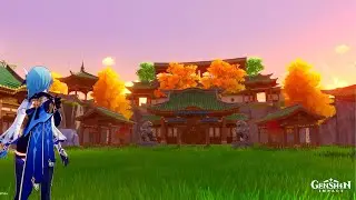Genshin Impact Housing - Grass Courtyard