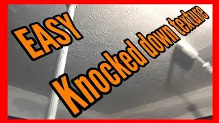 How to get a knocked down texture without a sprayer