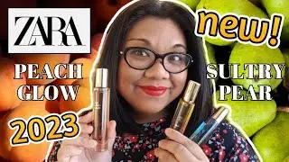*NEW* ZARA PERFUME RELEASES 2023 | Zara Peach Glow, Sultry Pear & Golden Decade | Perfume Collection