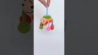 🧡Crochet spider keychain // Брелок паучок крючком💚 