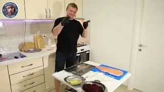 Гравлакс из лосося со свеклой