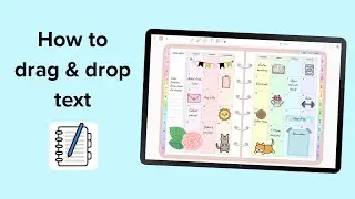How to drag and drop text | Penly app tutorial