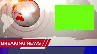 Unveiling the Future: BREAKING NEWS LIVE in 4K HD with Green Screen, Red & White Background Magic!