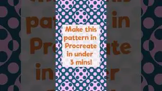 Fun & Easy Polka Dot Pattern in Under 3 Minutes! | Procreate Quick Tutorial
