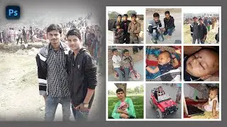 How to make Photo Frame Collage in photoshop | Photoshop mein Framke ka Collage kaise banaye