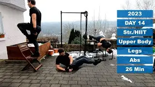 Powerful 26 Min HIIT Workout Focusing on Legs, Upper Body & Abs - 26 Exercises [21]