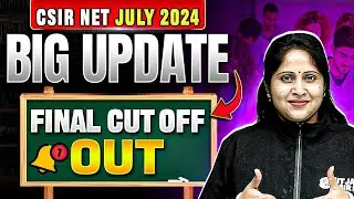 CSIR NET Cut off 2024 I CSIR NET July Cut Off Released I CSIR NET July Result 2024 Out | PW