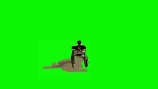 Gta CJ  driving wheel chair green screen