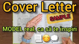 Lecţia # 316 📗 – Scrisoarea de Intenţie 📃 – un MODEL real, ca să te inspiri 😊💭