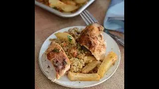 Freekeh stuffed chicken