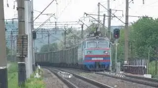 Электровозы ВЛ80К-142 и ВЛ80Т-1460. Перегон Подзамче-Львов