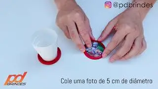 COPINHO RETRÁTIL SANFONADO para PERSONALIZAR | PD BRINDES