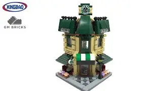 The Coffee Shop Modular Brick Building Set A (out of 4) by Xingbao - SPEED BUIILD!