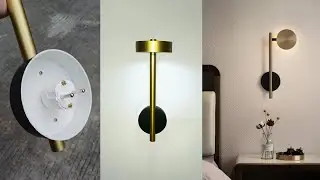 DIY PVC Craft: Stylish Led Wall Lamp For Your Home's Bedside Sconce Lights