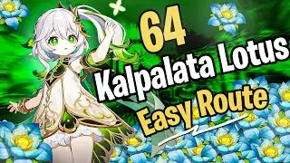 Kalpalata Lotus Locations | Follow along |Easy Farming Route | 3.6 |Nahida Ascension| Genshin Impact