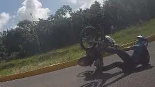 Gopro honda XR 150  wheelie fail