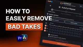 How to cut repeated takes in Premiere Pro & DaVinci (AutoCut 2026)