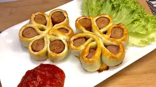 Pain saucisse || snack très simple à faire // juste 2 ingrédients