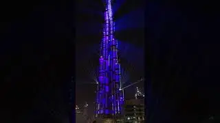 Burj Khalifa Dubai, Laser Light Show, 2018 Year of Zayed