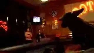 Girl Moons Bar on Mechanical Bull