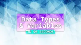 Variables & Data Types - Python in 90 Seconds