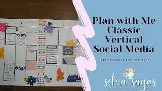 Plan with Me Social Media | Happy Planner, Planner Babe