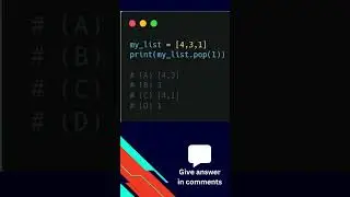 What will be the output of this python code #shorts