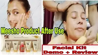 Meesho Facial Kit Shahnaz  Hussain l Review and demo step by step 2021