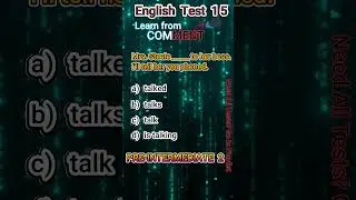 English Pre-Intermediate 2 Test 15      