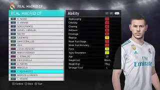 PES 2018 Data pack 1 | Real Madrid New Players Faces